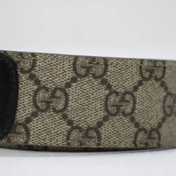GUCCI GG Belt With Double G Buckle 'Black' Size 90/36 - Picture 5 of 11